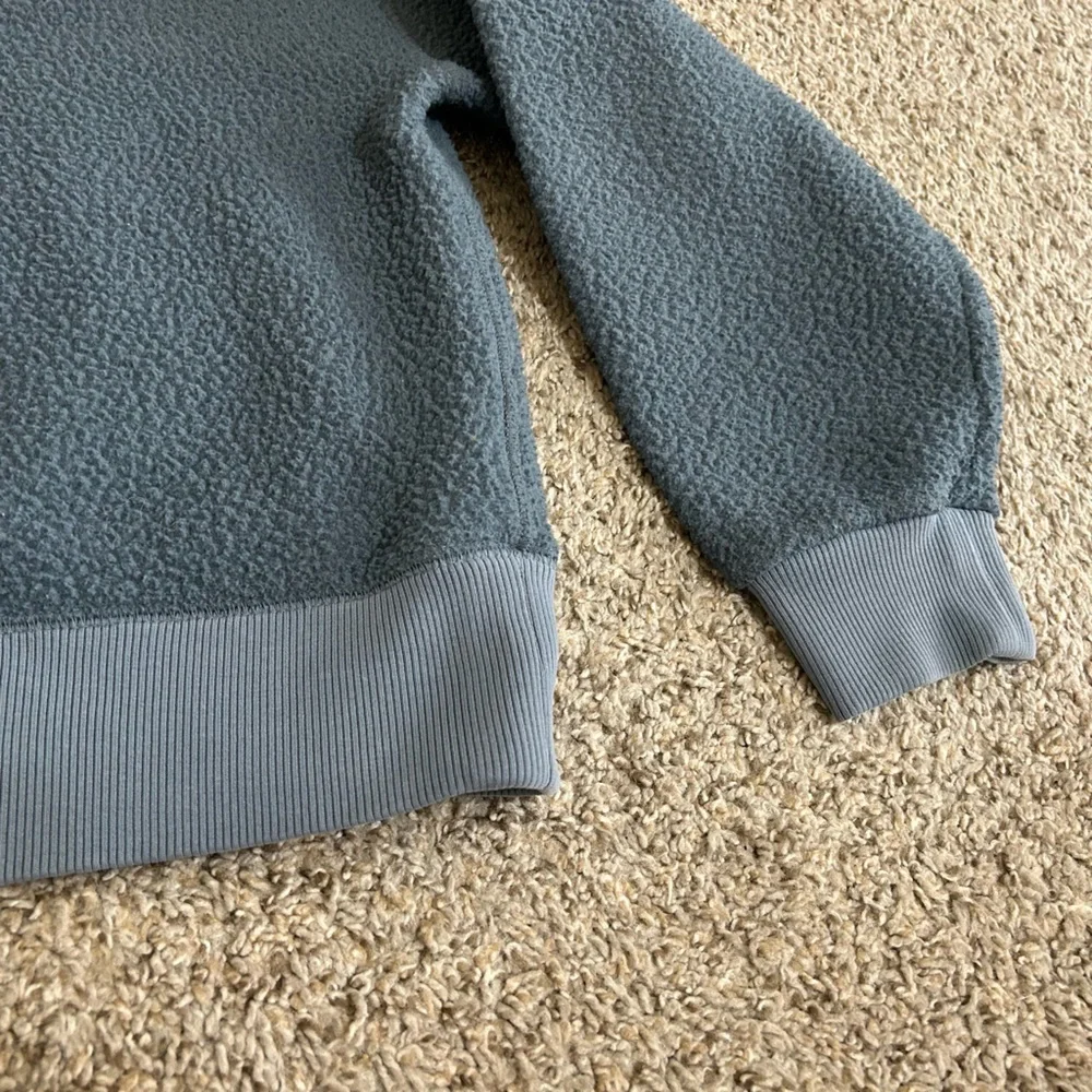 Everlane ReNew Fleece Oversized Crewneck Sweatshirt Women's Size Medium Blue - Picture 5 of 12